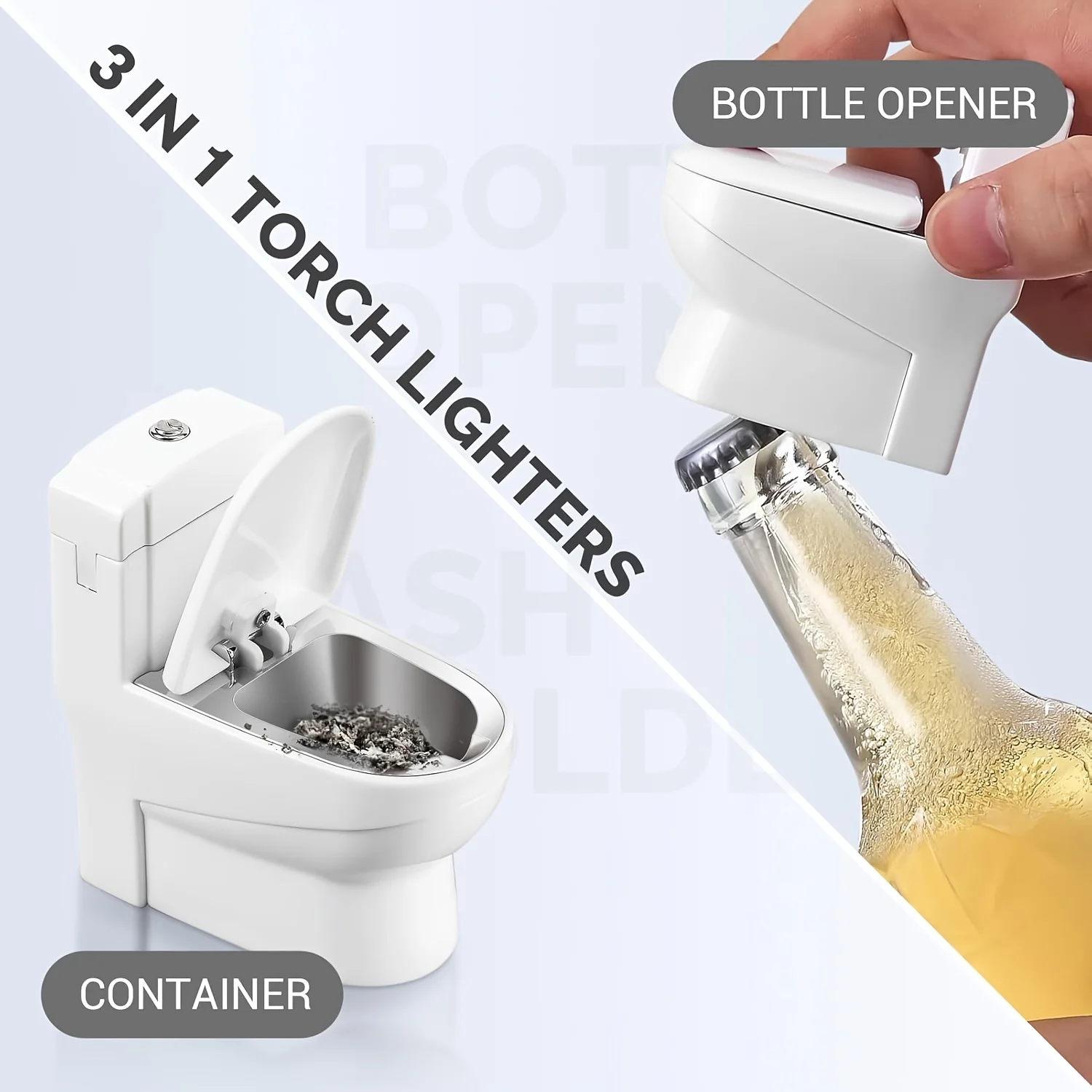 Mini Portable Toilet Small Pendant Inflatable Lighter Open Flame YM073 Fashionable Pendant Retro Small Grinding Wheel Ignition view 5