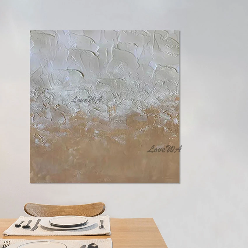 

Unframed Luxury Wall Art Acrylic Painting Artwork Abstract Idea Design Texture Canvas Picture Modern Home Decoration Gift