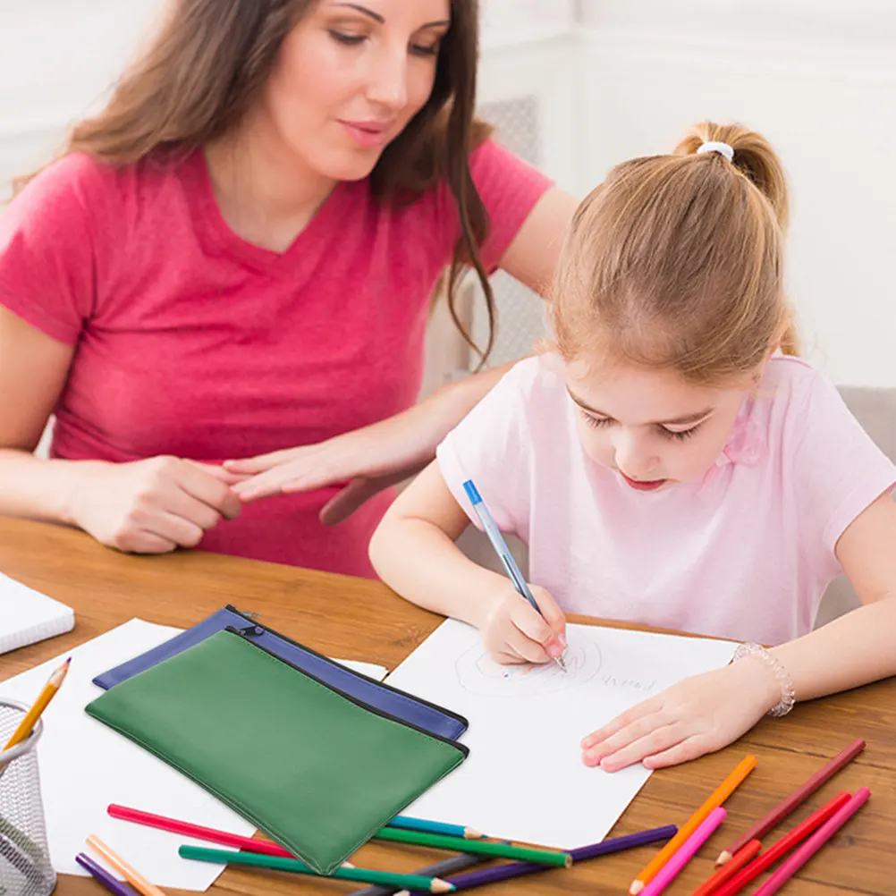 

Водонепроницаемая сумка для документов, 2 шт., компактный чехол для документов, износостойкий органайзер на молнии для деловых людей