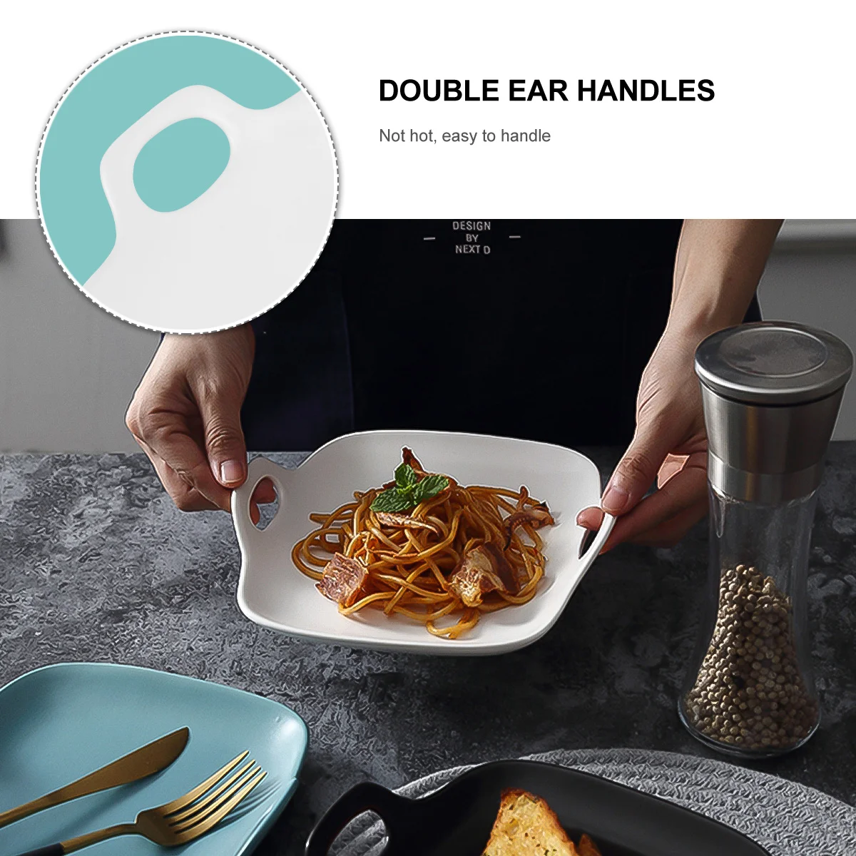 

8 Inches Matte Glaze Ceramic Plate Smooth Non-Toxic Dishware for Fruit Cake Steak Breakfast Home Kitchen Use Porcelain Serving