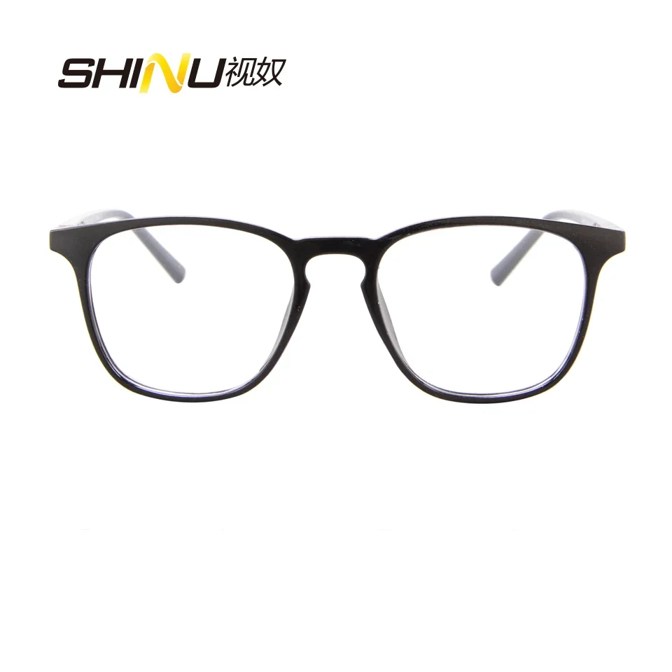 SHINU Men’s glasses progressive multifocal reading glasses prescription eyeglasses anti radiation see distance close customized