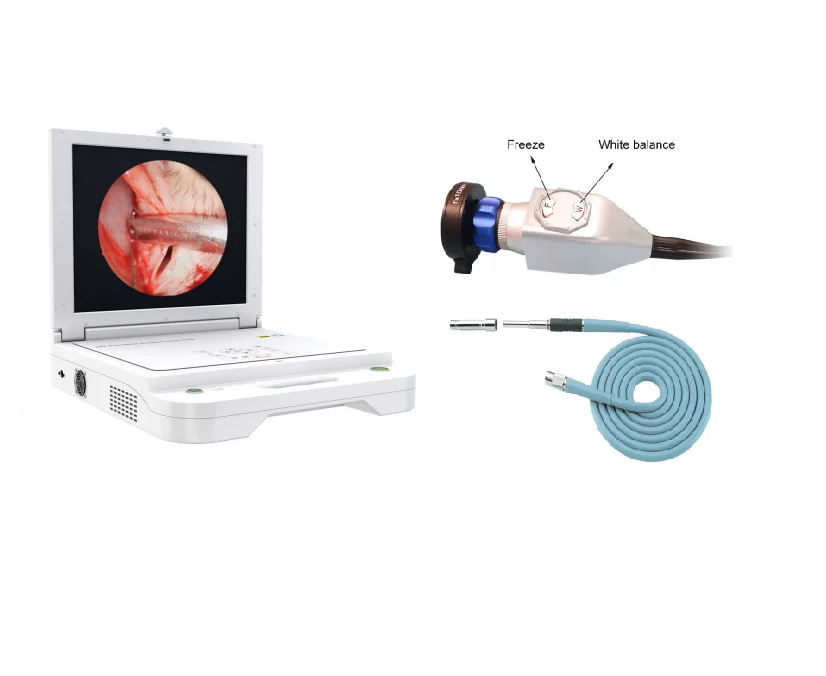 NEW full HD portable Endoscope camera with 80W LED cold light source