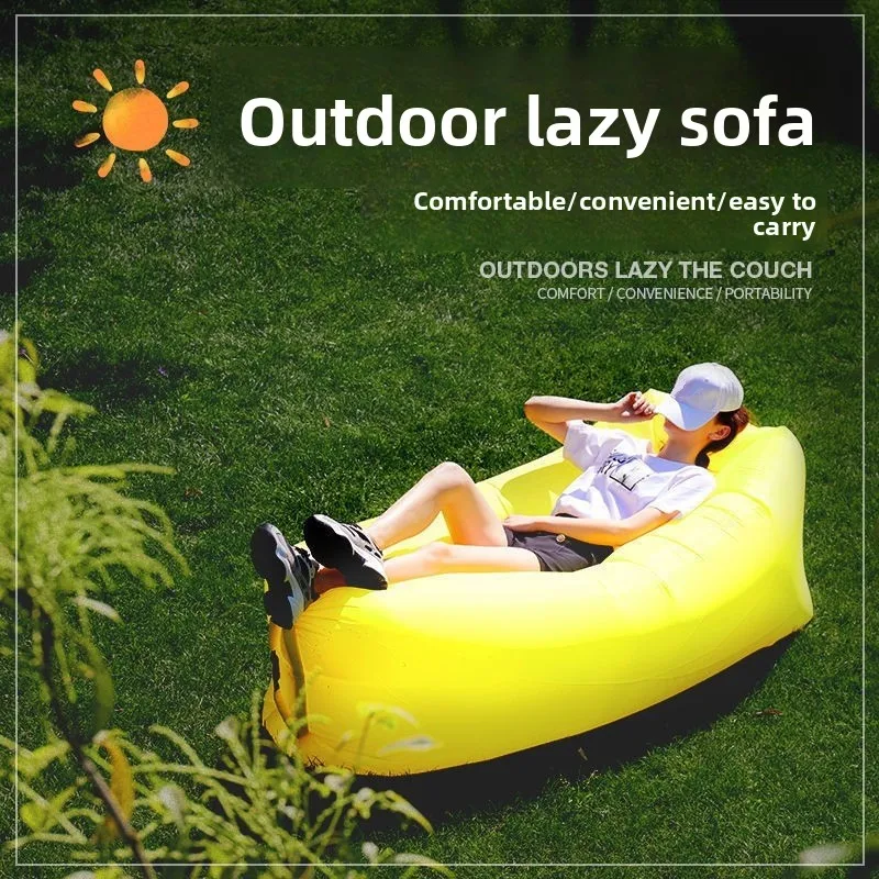 

Outdoor Douyin Internet celebrity same air lazy inflatable sofa bag portable camping sofa mattress music festival recliner