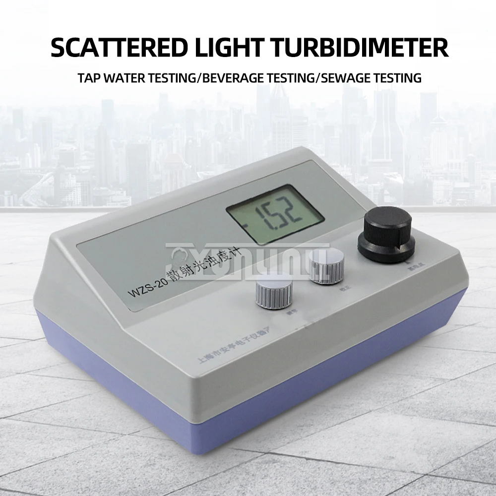 

Desktop Turbidimeter Microcomputer Scattered Light Turbidity Meter Tester WZS-200WZS-20QS Sewage Tap Water Quality Detector