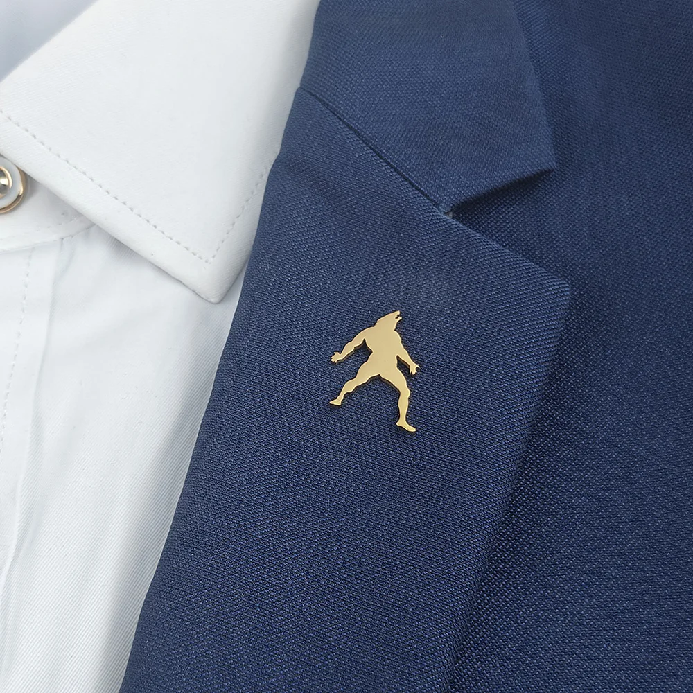 

Domineering werewolf men's brooch, suitable for suit and dress banquet, gift to boyfriend, exquisite stainless steel brooch