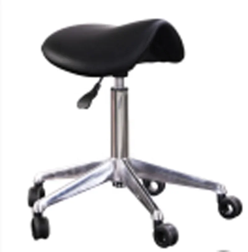 

Be suitable for Saddle Stool with Wheels Ergonomic Swivel Rolling Height Adjustable Saddle Chair for Clinic Dentist Spa Salon Ta