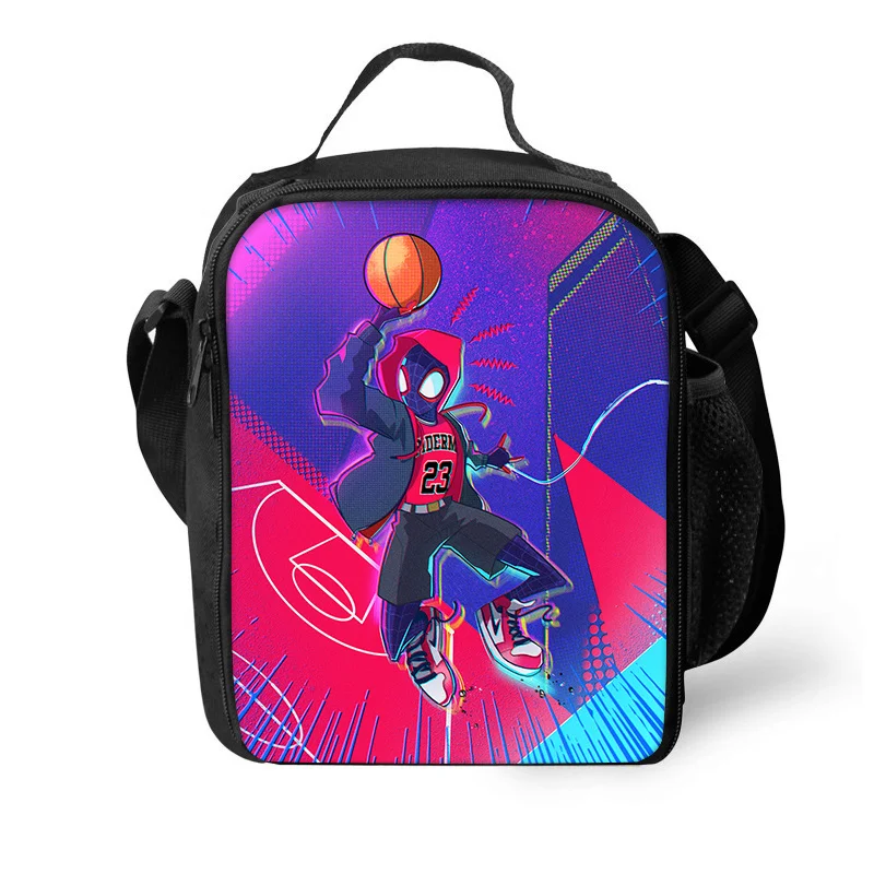 حقيبة سبايدر مان الحرارية معزولة حقيبة الغداء حاوية الغداء مانعة للتسرب حمل صندوق الغداء حقيبة تخزين المواد الغذائية لصبي فتاة أفضل هدية