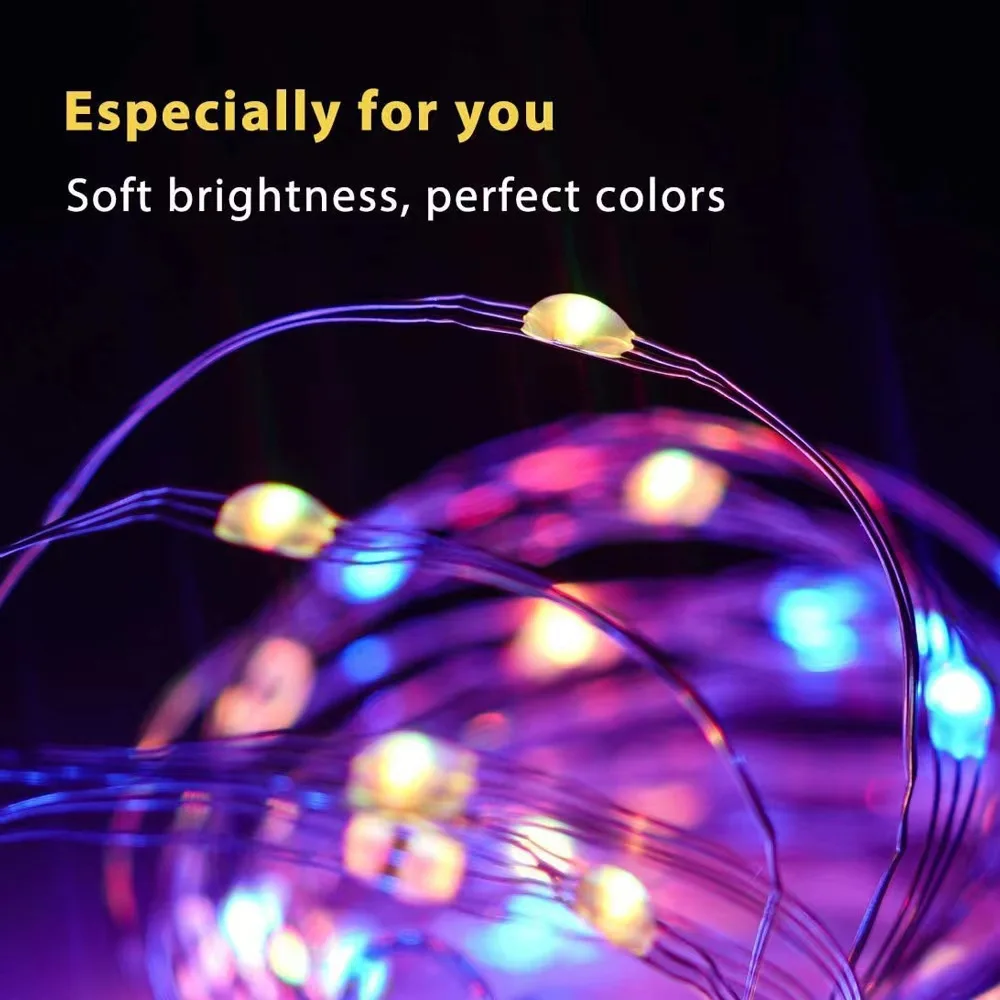 Ltoon Rgb Bluetooth Licht String Met Mobiele Telefoon App Bediening, Perfecte Feestdecoratie En Kerstcadeau