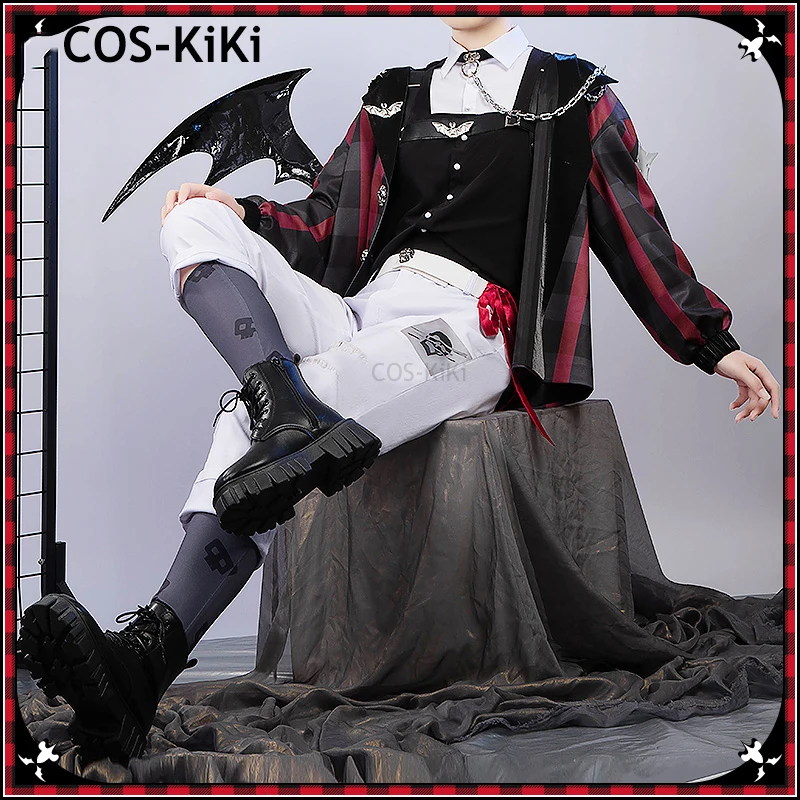 COS-KiKi Vtuber Nijisanji Kuzuha The 6th Anniversary Game Suit Gorgeous Uniform Cosplay Costume Halloween Party Role Play Outfit