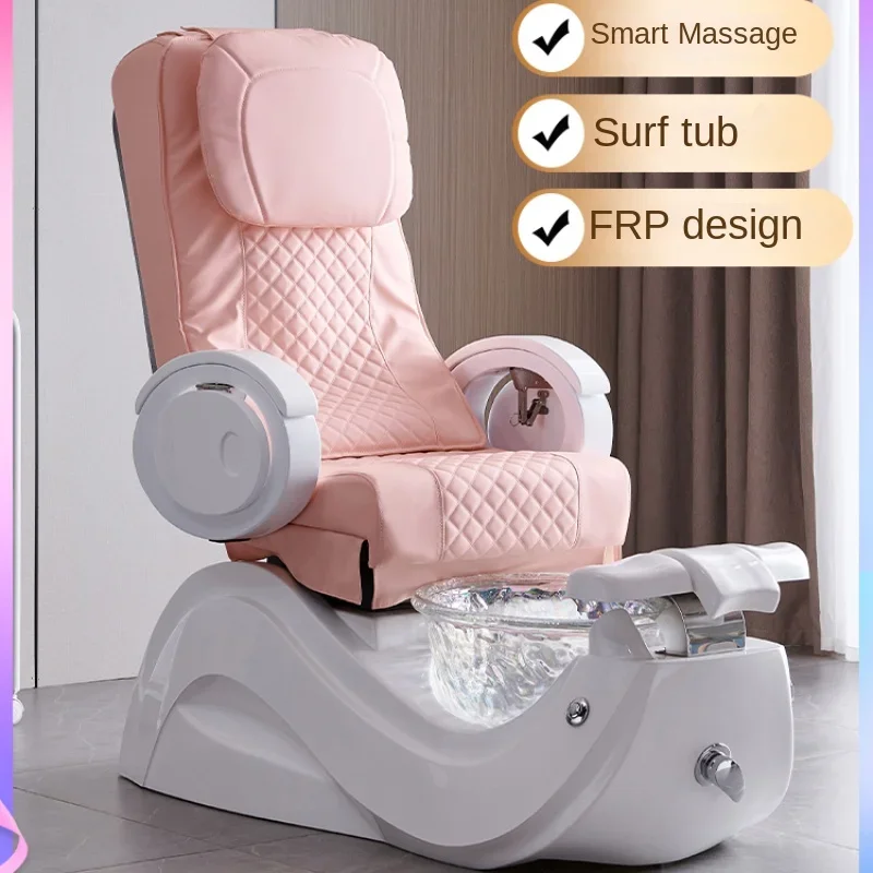 Electric foot massage sofa chair with basin for spa and massage