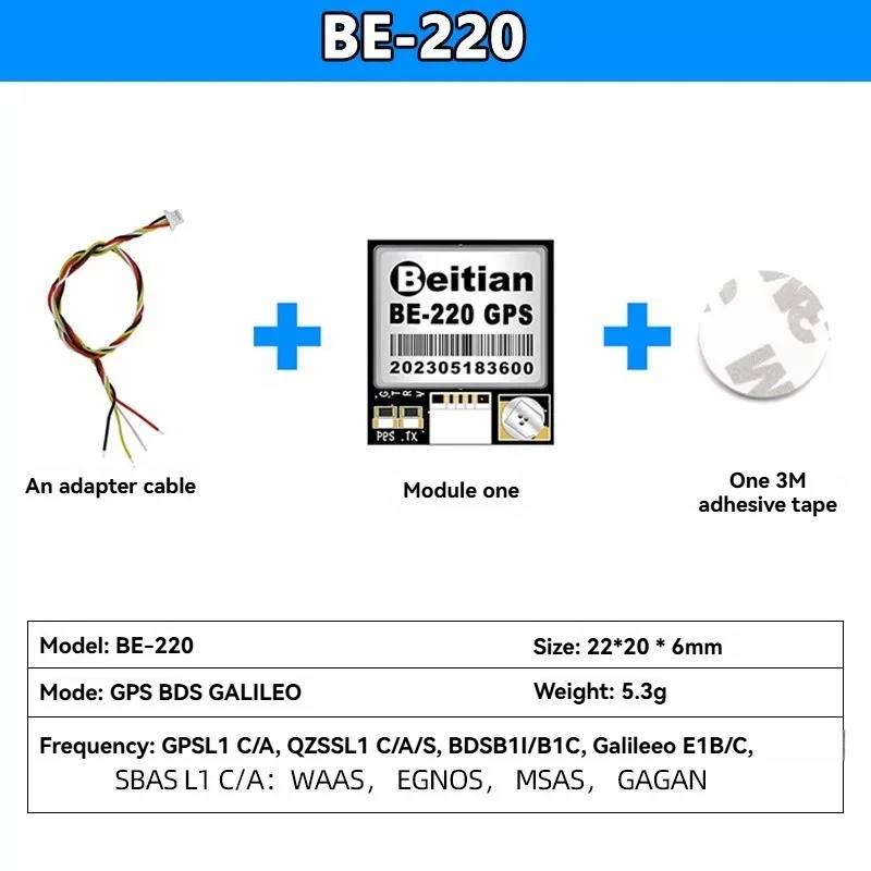 Beitian's tenth-generation GPS module BE-220 for drone aerial photography