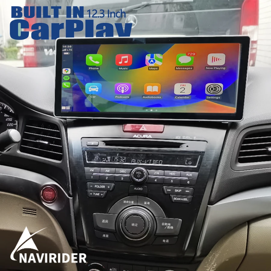 

12.3inch Android Qled Screen For Acura ILX Car Radio Multimedia Video Player Stereo Wireless Carplay GPS Navigation Head Unit