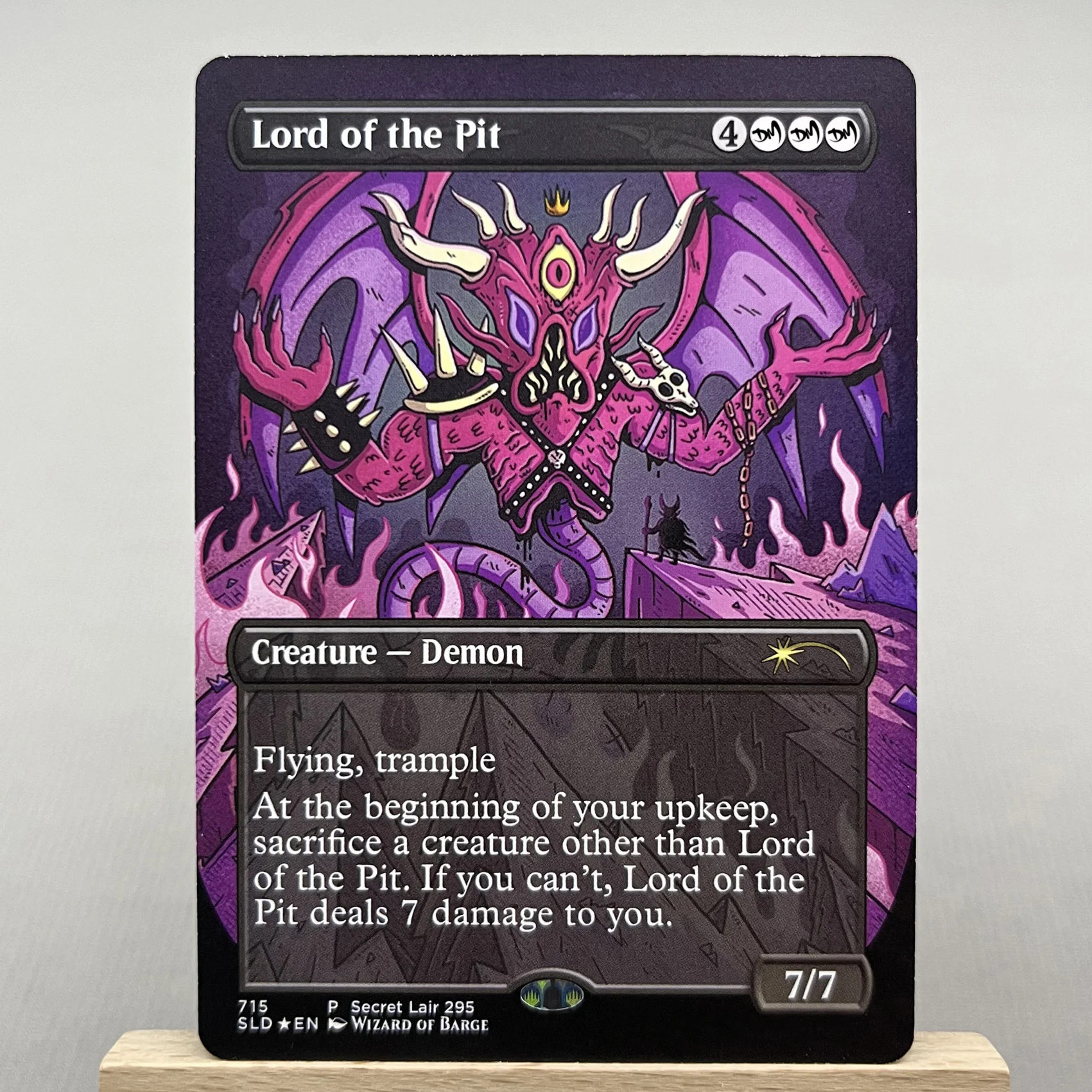 SLD HOLO2-Ⅰ01 Tcg proxy cards magical Lord of the Pit Thassas Oracle Dark Ritual Phyrexian Tower Mental Misstep Sliver gather