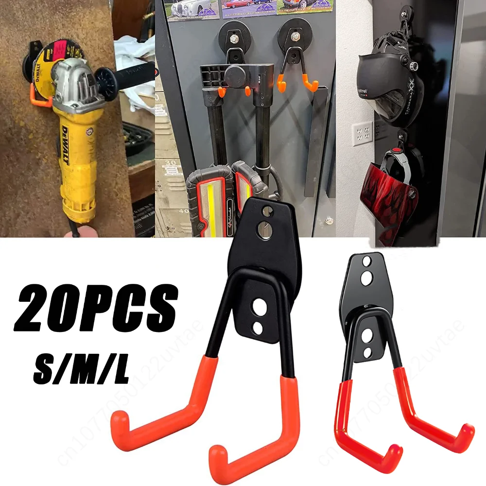 

Heavy Duty Metal Hooks Wall Mounted Garage Organizer Hooks Bicycle Hooks Wall Mounted Non-Slip Storage Hooks Garden Storage Tool