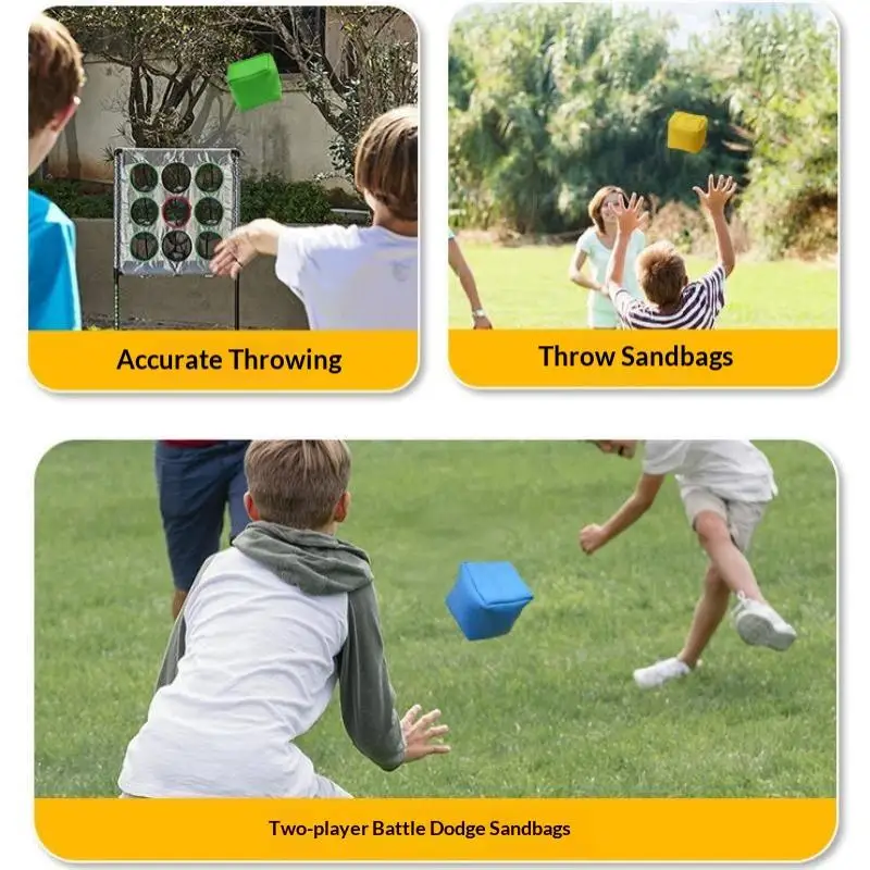 Mini Bean Bags Colorful Portable Cloth Sandbag Toss Toy For Kids Interactive