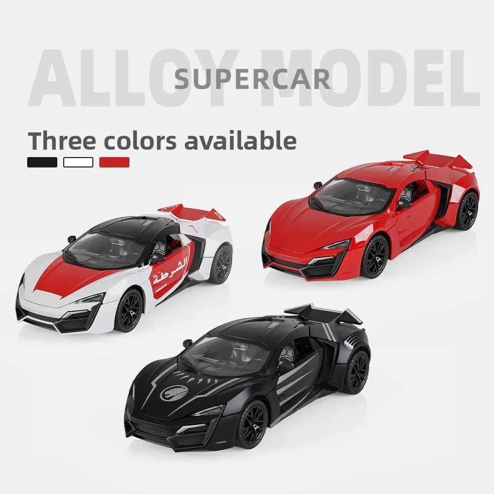 1:32 HYPERSPORT Diecasts & Vehicles Metal Car Model Sound Light Collection Car For Christmas Gift