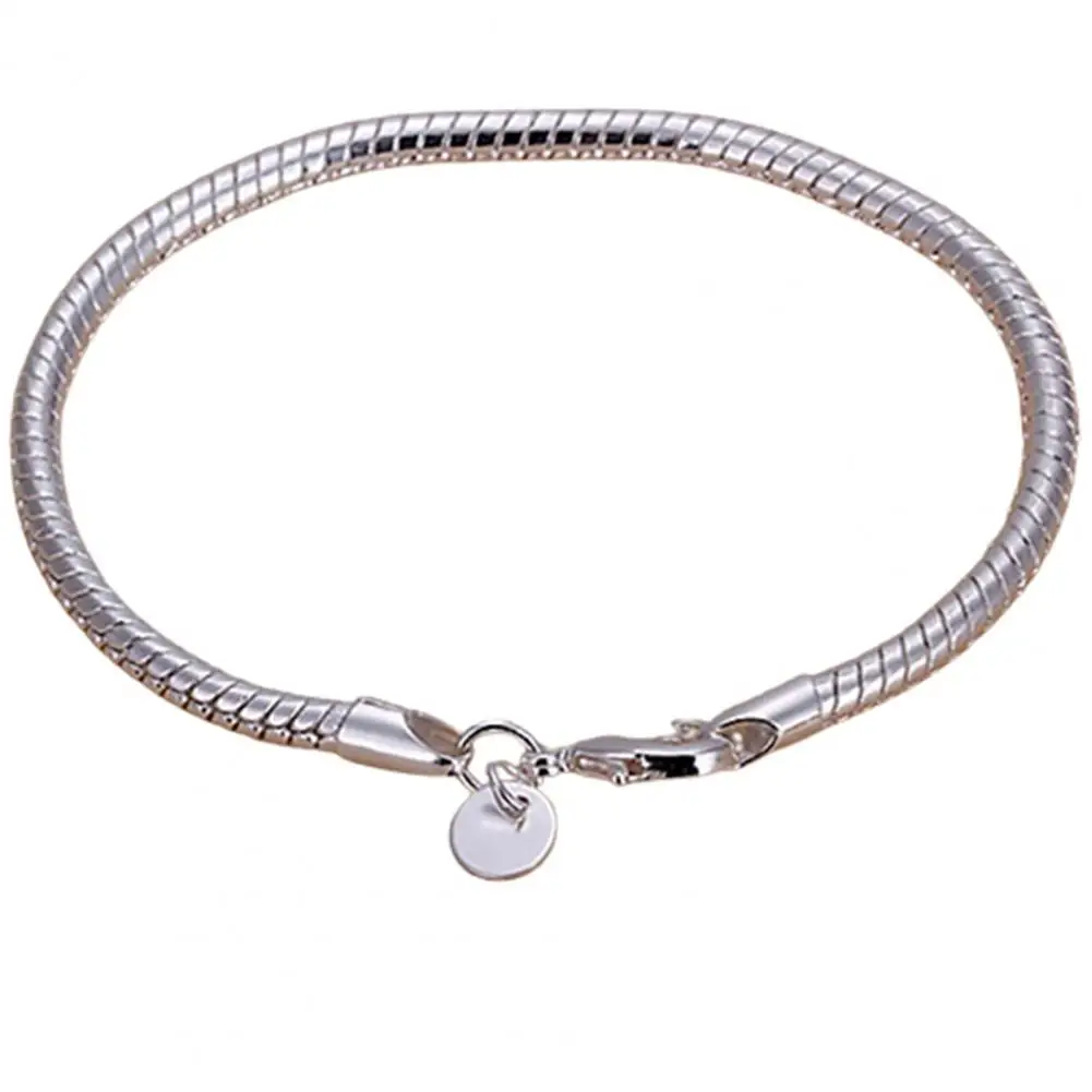 Bracelet Thin Stylish Silver Plated Bracelet For Women Shining Bangle for Party Jewelry Hand Chain