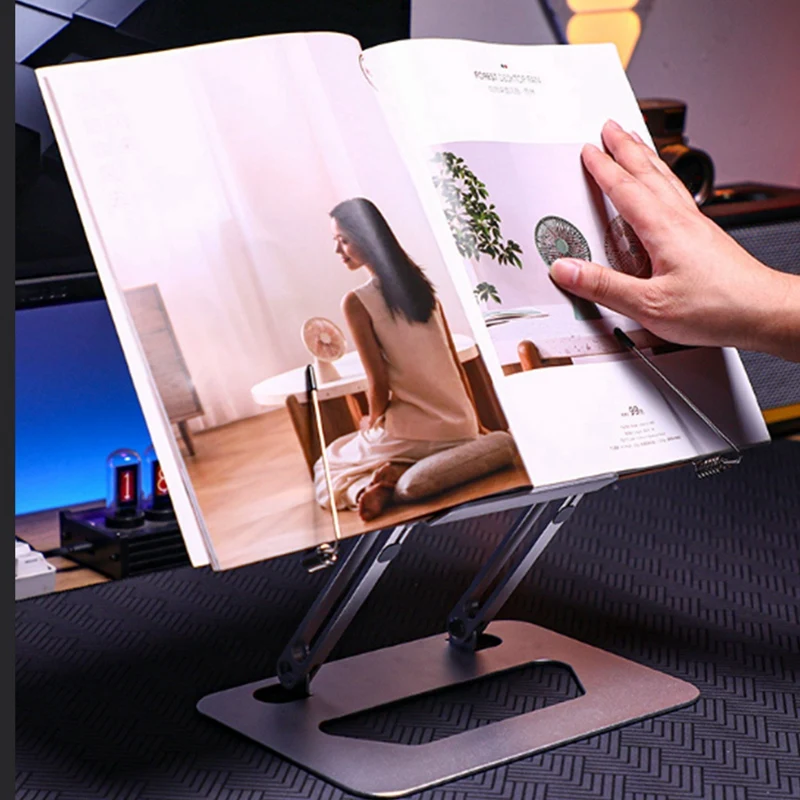 Wooden Book Stand, Tablet Stand, Writing Stand, Reading Stand, Stepless Adjustment-AT35