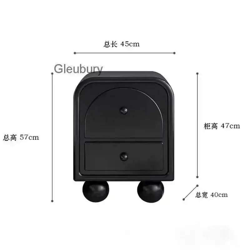 Mesitas de noche en blanco y negro con almacenamiento francés, mesitas de noche minimalistas clásicas, pequeñas y modernas, Criado Mudo Para Quarto House Furniture
