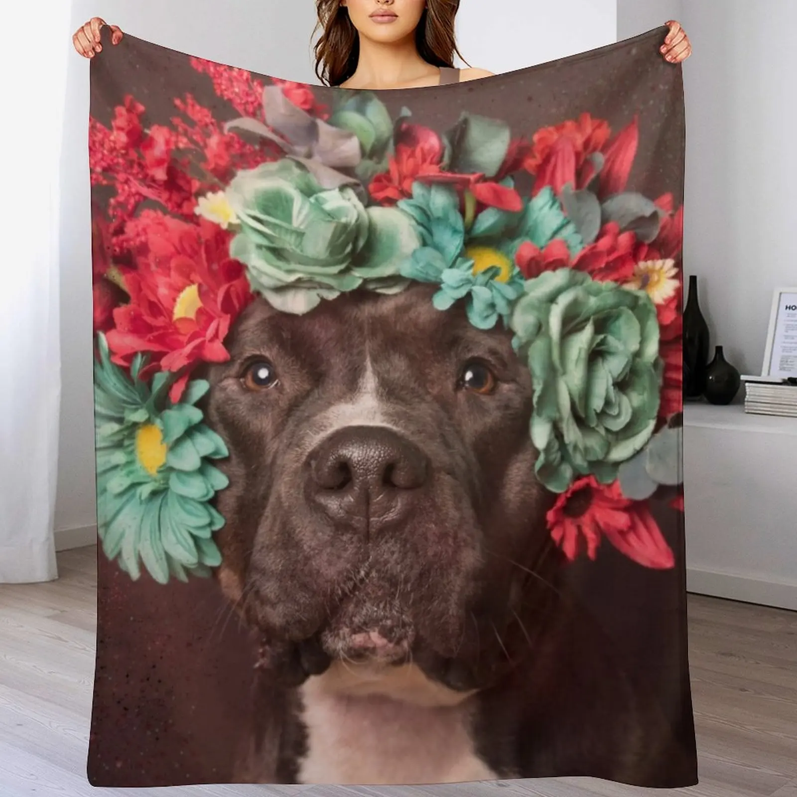 Flower Power, Molly Throw Blanket Decoratives Polar Blankets