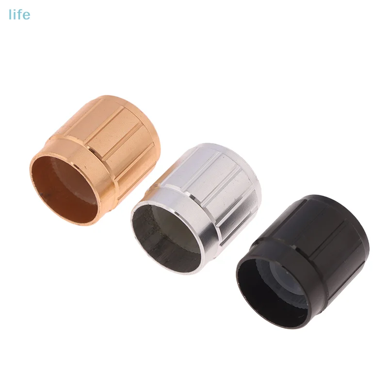 One 15*16mm Aluminum Alloy Potentiometer Volume Control Knob, Flower/D-Shaped, 6mm Inner Hole
