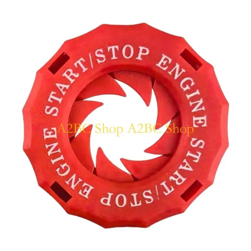 A2BC Universal ABS Rotating Engine Ignition Start Stop Button Cover For Motorcycle Car