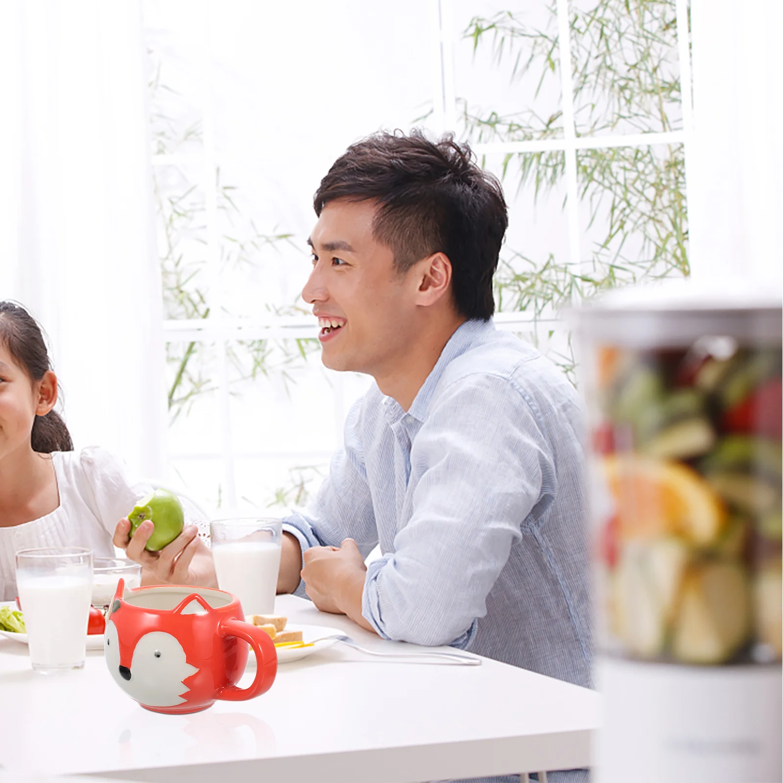 

Flower Cat Ceramic Coffee Mug Lovely Water Cup Home Office Coffee Mug Creative Drinking Cup