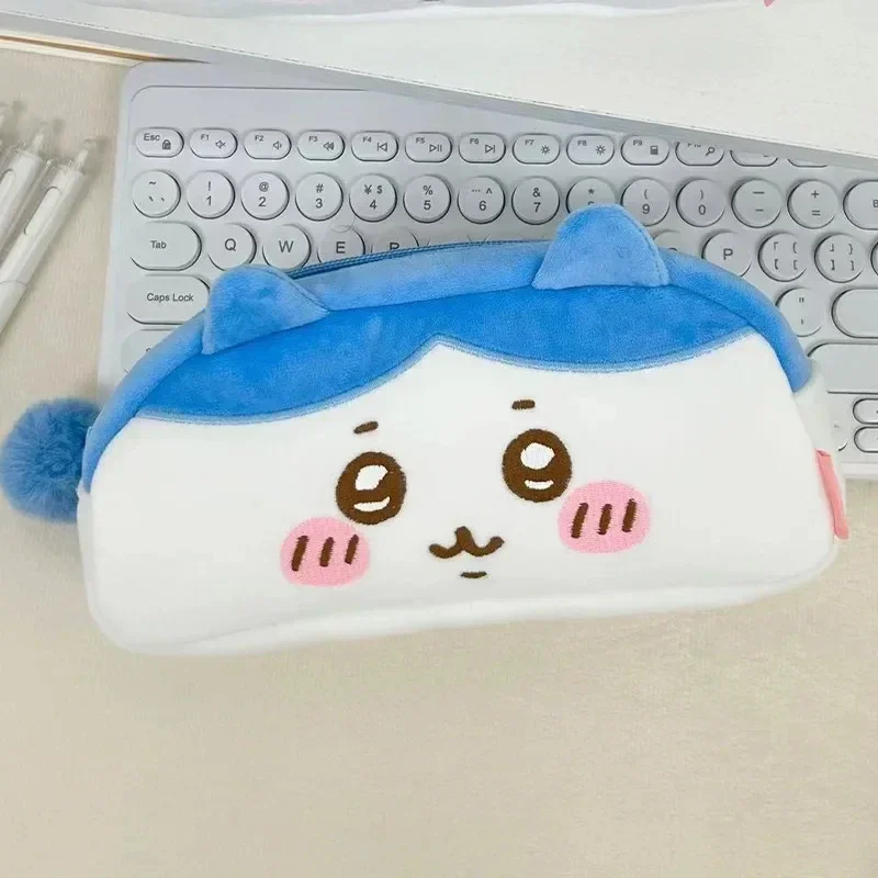 Hachiware Chiikawa Usagi Kawaii Plush Pencil Bag In Stationery Bag Usachi Storage Bag Student Bag 2024 New Girl School Gift