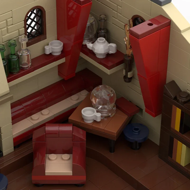 魔法学校映画モデル Moc ビルディングレンガ占い教室テクノロジーブロックギフトクリスマスおもちゃ DIY セットアセンブリ