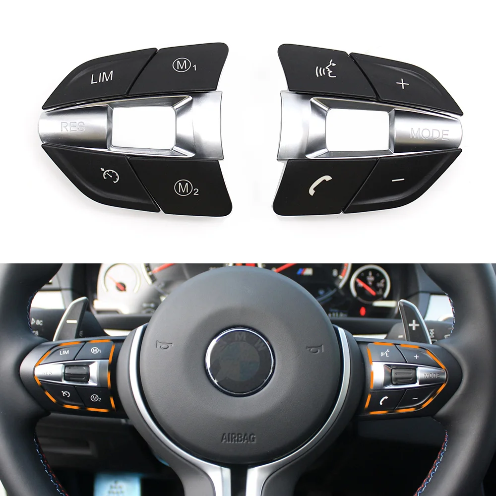 Motor Sport Models Steering Wheel Button Control Knob Keys For BMW M Series F10 F11 F30 F34 F01 F02 F07 F06 F12 F25 F26 F15 F16