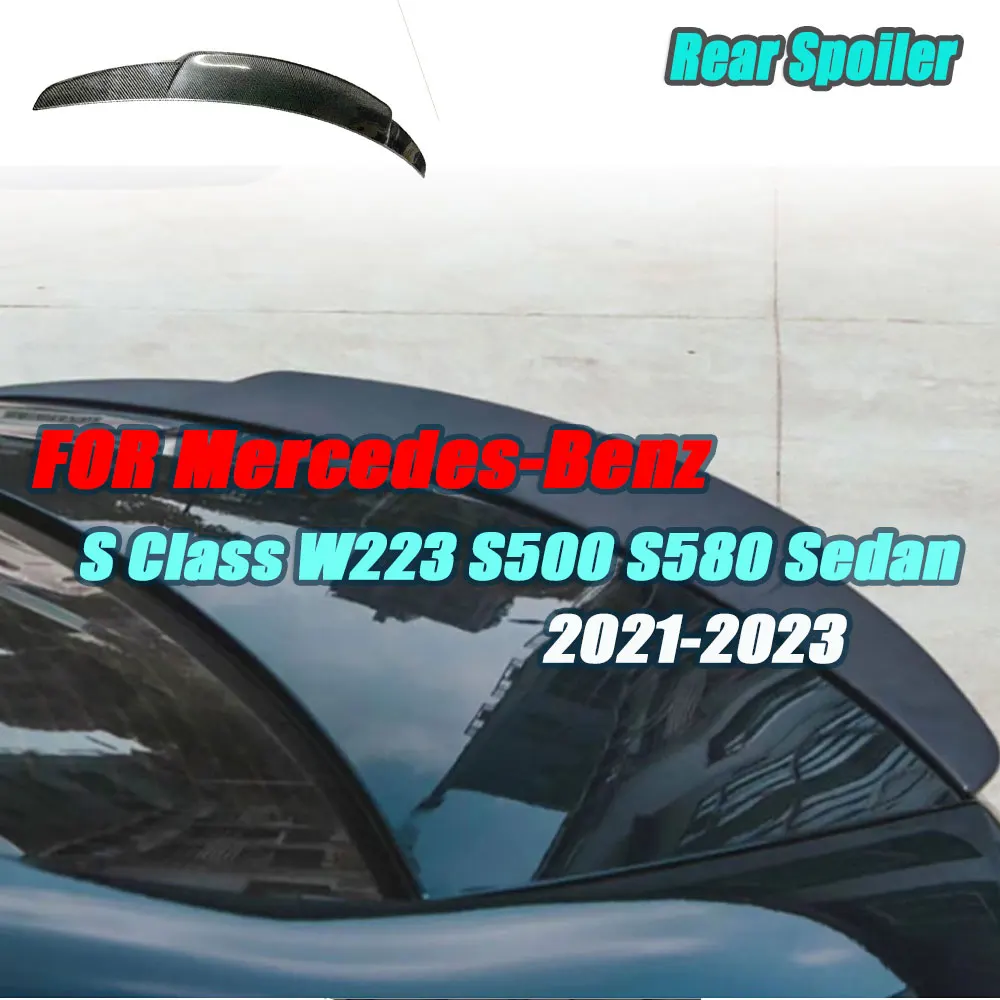 

JCYECF Rear Spoiler Wings Auto Car Styling Decoration for Mercedes-Benz S Class W223 S500 S580 Sedan 2021-2023 Car Exterior Trim