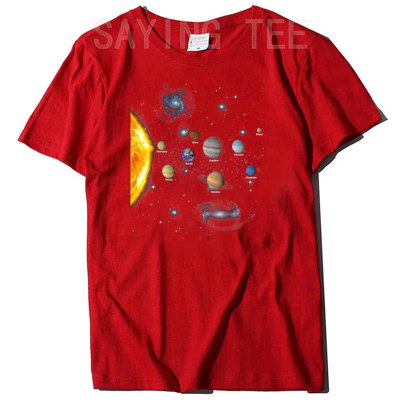 Solar System T Shirt - Boys Girls STEM Kids Realistic Space Tee Funny Science Lover Astronomy Graphic Outfits Fashion Y2k Tops