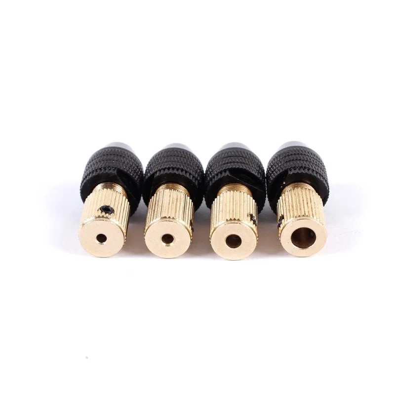 Electric Motor Shaft Mini Drill Chuck Fixture Clamp 0.3-3.2mm Mini Quick Release Keyless Drill Bit Adapter 2-5.0mm Holder Clamp