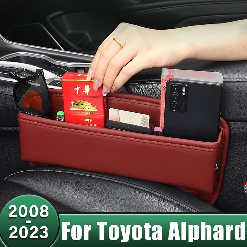 

Car Seat Crevice Slot Storage Box Holder Pocket Bag Cover For Toyota Alphard Vellfire 20 AH20 30 AH30 2008-2020 2021 2022 2023