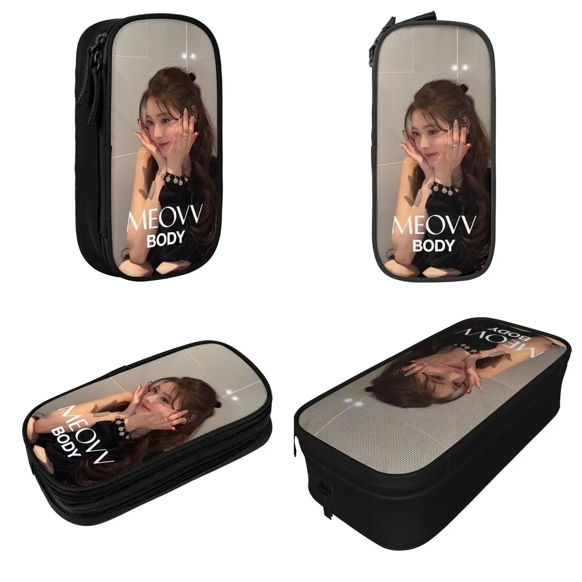 BODY MEOVV TOXIC ANNA MERCH MEOVV مقلمة مقلمة قلم للطلاب سعة كبيرة حقيبة الطلاب مدرسة سستة القرطاسية #2