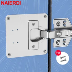 NAIERDI Stainless Steel Hinge Repair Plate Furniture Cabinet Door Panel Connection Plastic Repair Plate Hardware Accessories