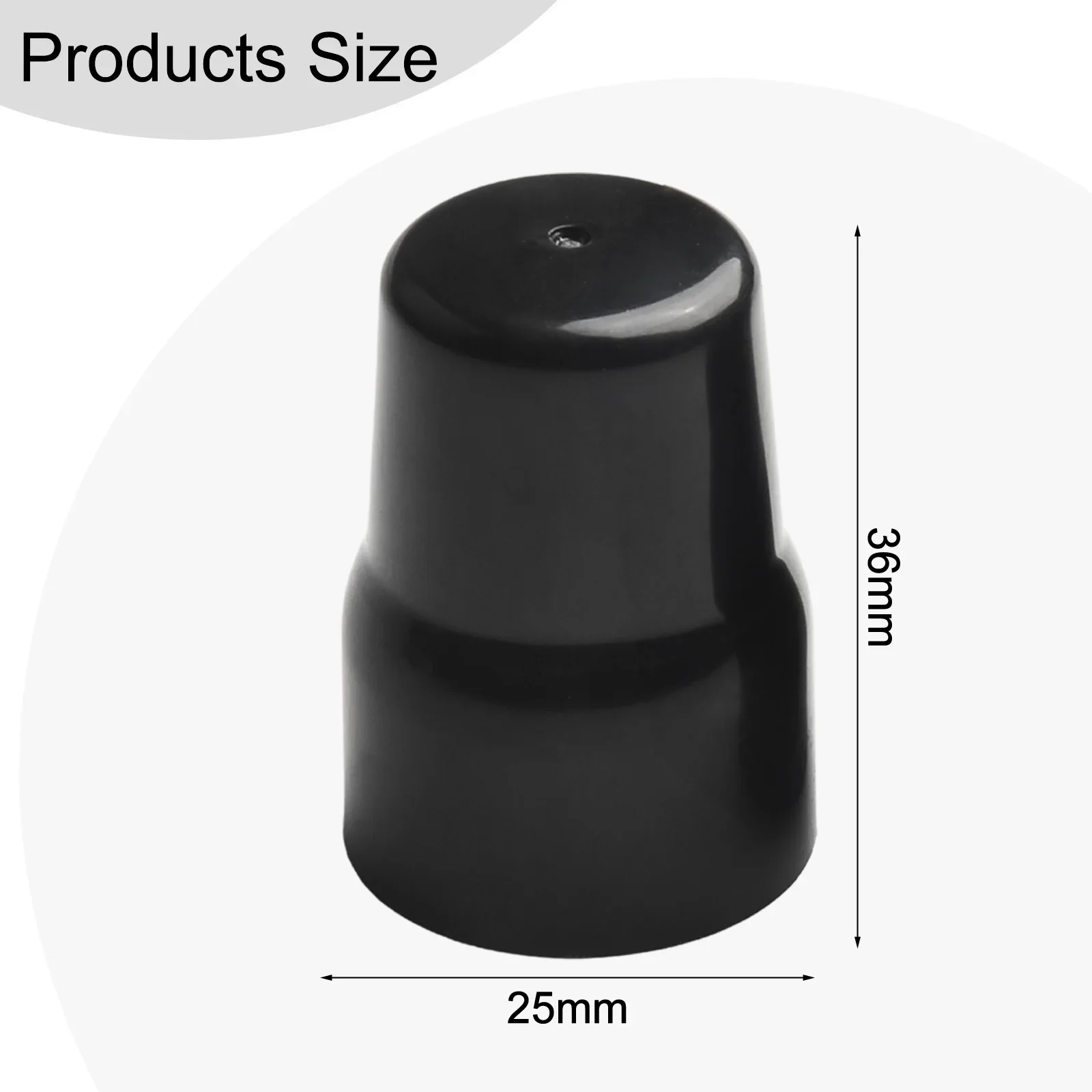 ABS Plastic Cover Black Plastic Cap Home Heating Repair Ample Quantity Options Compact Size Valve Cap For Home Heating Systems