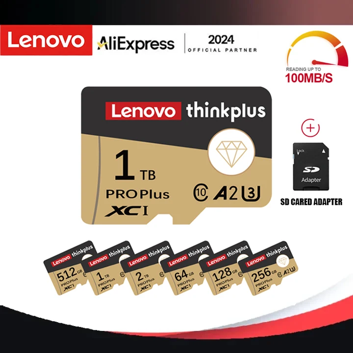 Originele Lenovo 1Tb Micro Tf Sd Kaart Geheugen Tf/Sd Kaart 128Gb 256Gb 512Gb Mini Geheugenkaart Class10 Voor Camera/Telefoon 2024 Nieuw