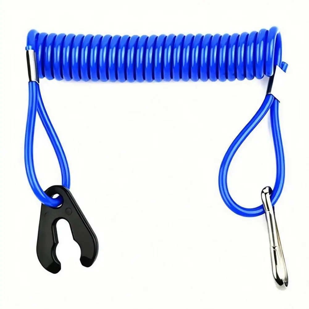 1.6m Boat Motor Kill Stop Switch Key Rope Safety Lanyard Tether Waterproof Design Blue for Johnson for Evinrude for for Mercury