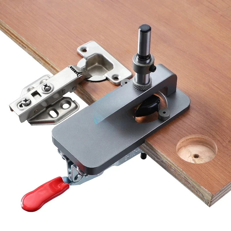 

Carpentry Tool Hole Drilling Guide Locator Installation Woodworking 35mm Boring Concealed Hinge Jig