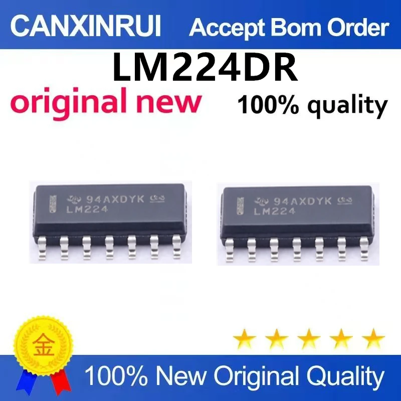 (5pcs-100pcs)Brand new original SMT LM224DR SOIC-14 four-way operational amplifier chip