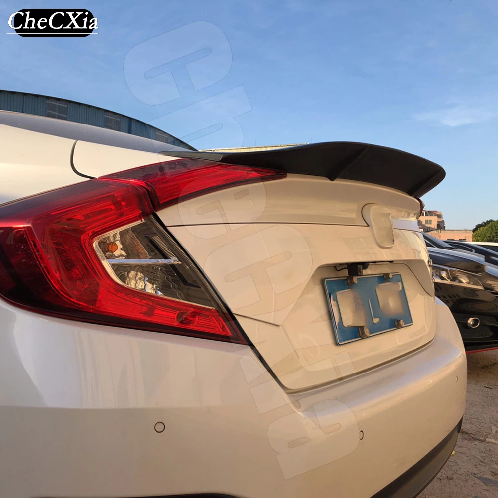 

Suitable For The Trunk Lid R-Style Spoiler Tail Made Of High-Quality ABS Material For The 2016-2021 Honda Civic Tenth Generation