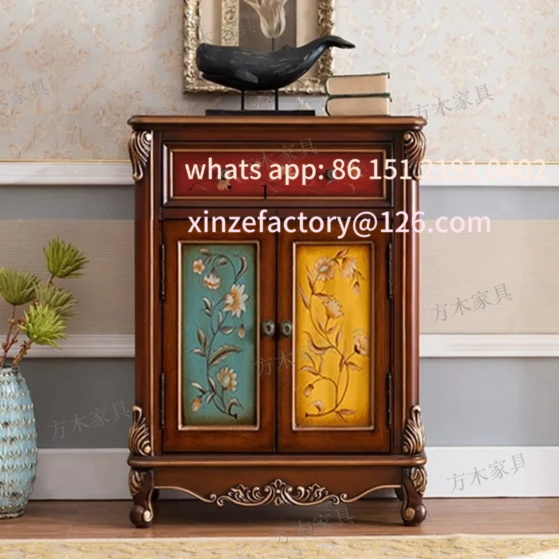 

Customizable buty z litego drewna, malowana szafka na werandę, regulowana szafka balkonowa z możliwością demontażu.