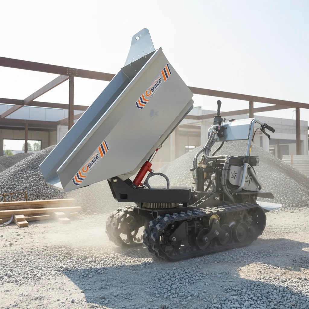 800kg Mini Crawler Dumper EURO 5 EPA Durable Small Dumper Factory Direct Sale