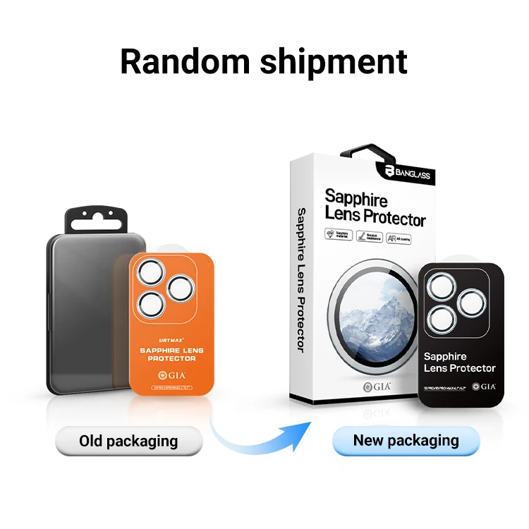 BANGLASS 9H Sapphire Lens Protection PVD camera lens film with sticker for iphone 16 pro max 15 plus 14 HD Full protective Cover