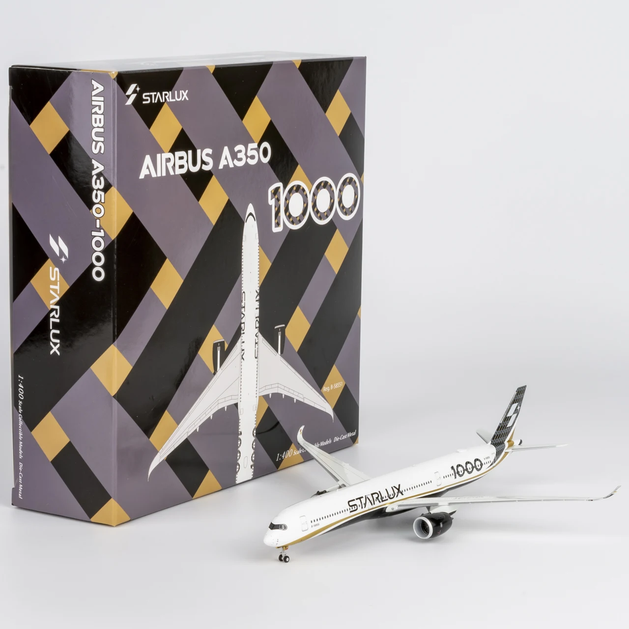 

57026 Коллекционный самолет из сплава в подарок, модель NG 1:400 Starlux Airlines Airbus A350-1000, литой под давлением самолет, модель реактивного самолета B-58551