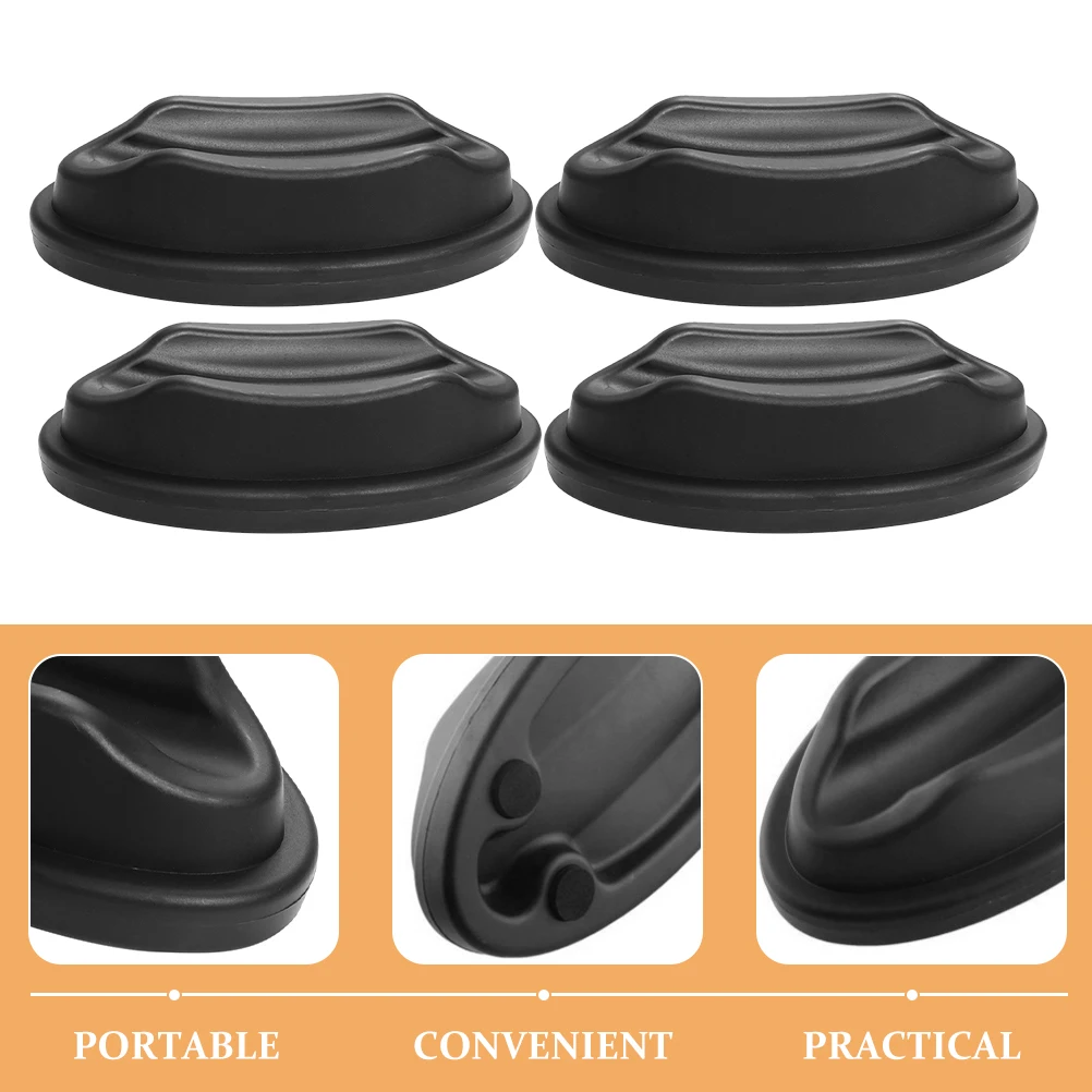 

4pcs Front Wheel Riser Block For Bike Riding Stable Training Stand Plastic Bike Front Wheel Pad Indoor Outdoor Cycling Mat