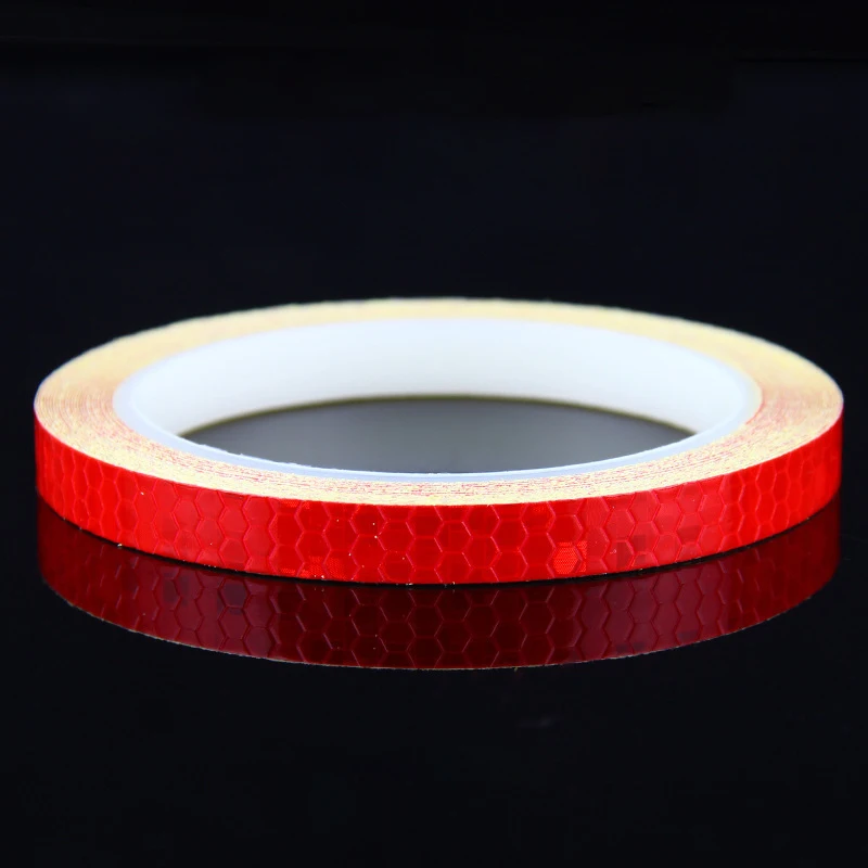 1 cm * 8 m Reflektierende Bänder 9 Farben Reflektoren Warnband Nacht Sicherheit Aufkleber Weiß Blau Rot Gelb orange Grün Für Fahrrad Auto