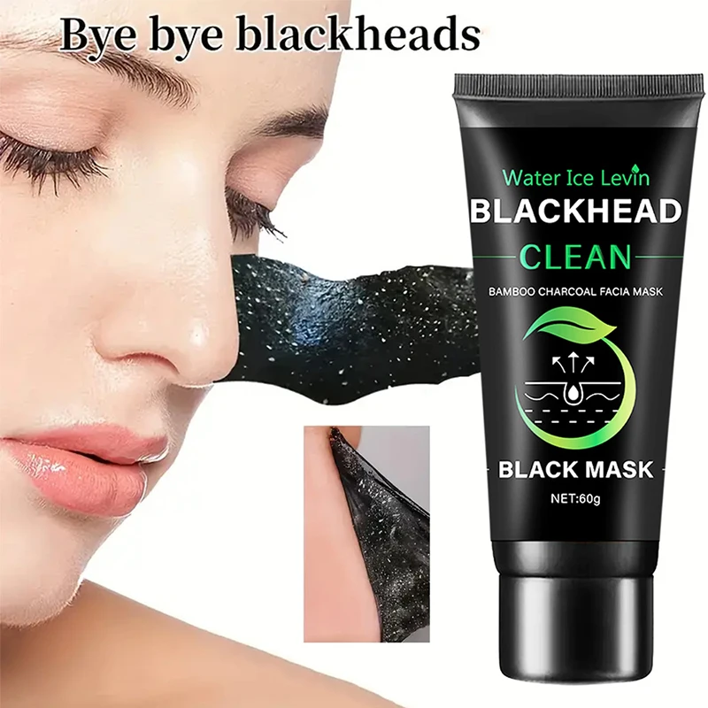 Bamboo Charcoal Fiber Mask Blackhead Removal Deep Mask Deep Cleansing Cleansing Exfoliating Mask Treatment Black Mask New Hot