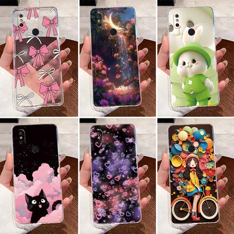 Case For Xiaomi Mi A2 (Mi 6X) Clear Luxury Cute Love Rabbit Funny Soft TPU Silicone Phone Case For Xiaomi Mi A2 Lite Back Cover